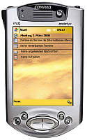 Theme "Clouds  1" on Pocket PC