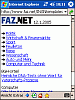 Pocket Internet Explorer Screen